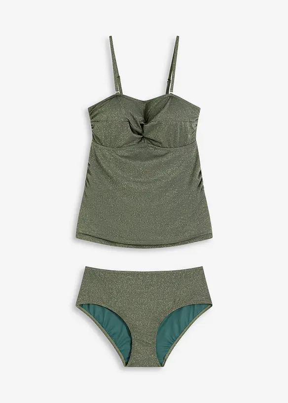 Tankini (ens. 2 pces) à fil brillant, bonprix