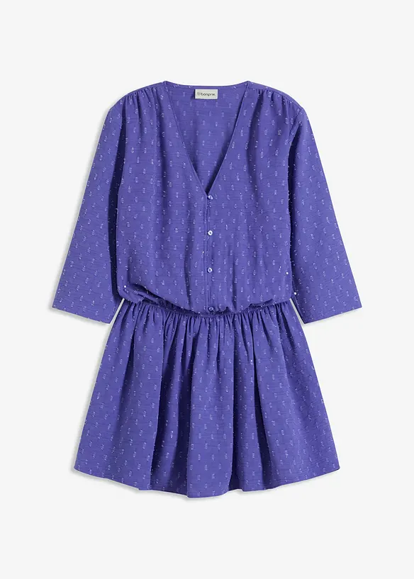 Robe courte en matière texturée, bonprix