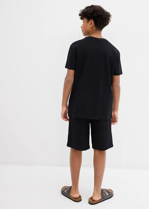 T-shirt et short coton garçon (ens. 2 pces), bonprix