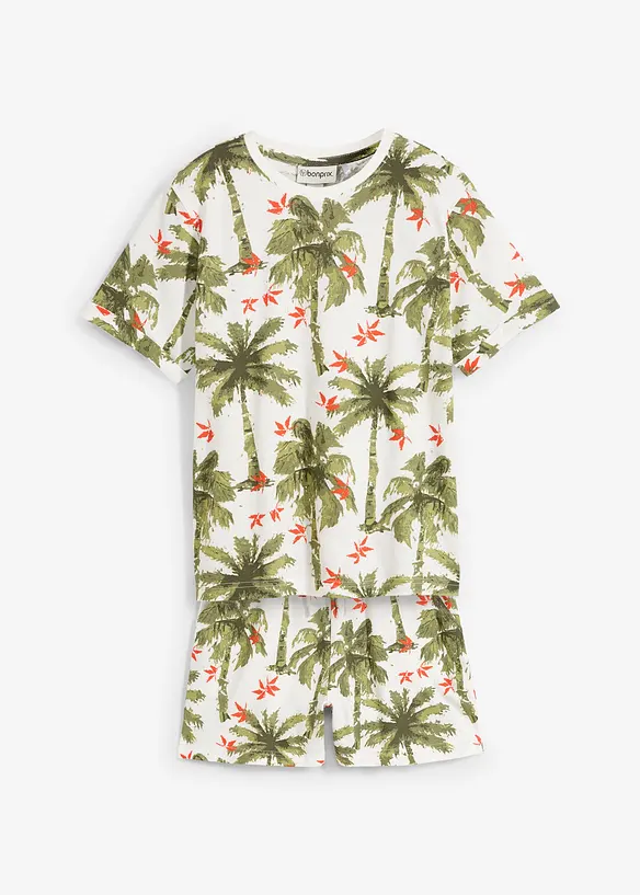 T-shirt et short (ens. 2 pces) en maille piquée de coton, bonprix