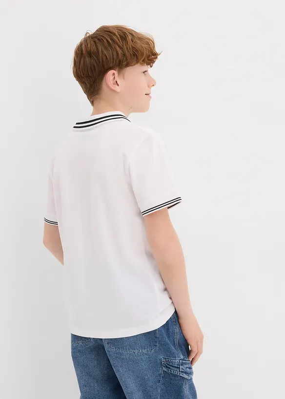 Polo en maille piquée de coton, bonprix
