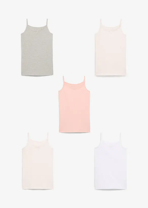 Lot de 5 caracos en coton doux, bonprix