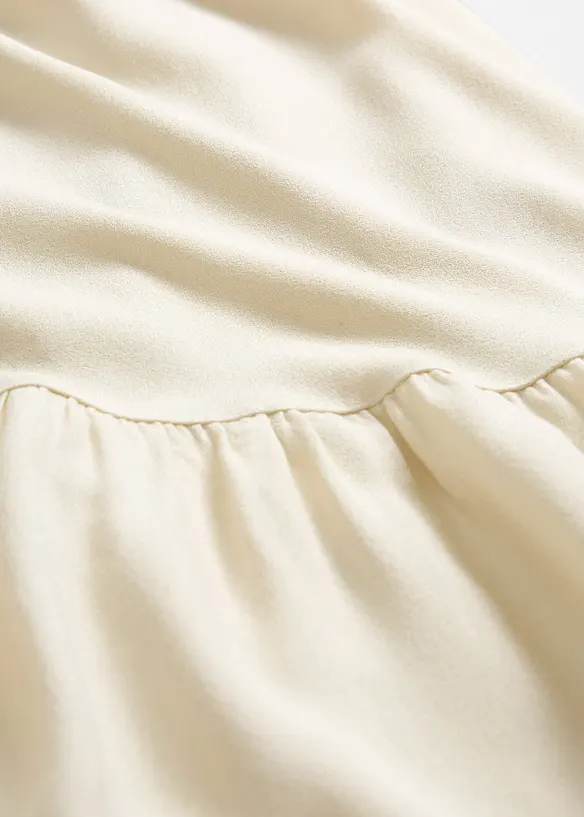 Maxi-Stufenkleid aus fließender Viskose, bonprix