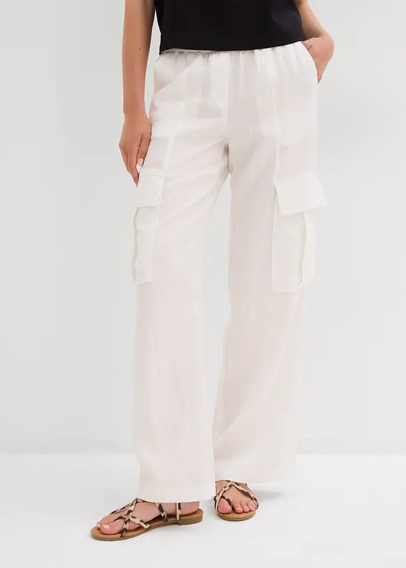 Pantalon cargo fluide en Lyocell mélangé, bonprix