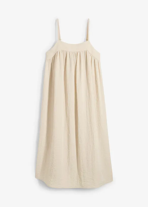 Robe à fines bretelles en viscose mélangée, bonprix