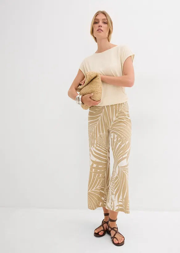 Jupe-culotte fluide en viscose mélangée, bonprix