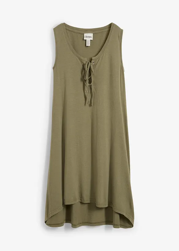 Robe en jersey à laçage, bonprix