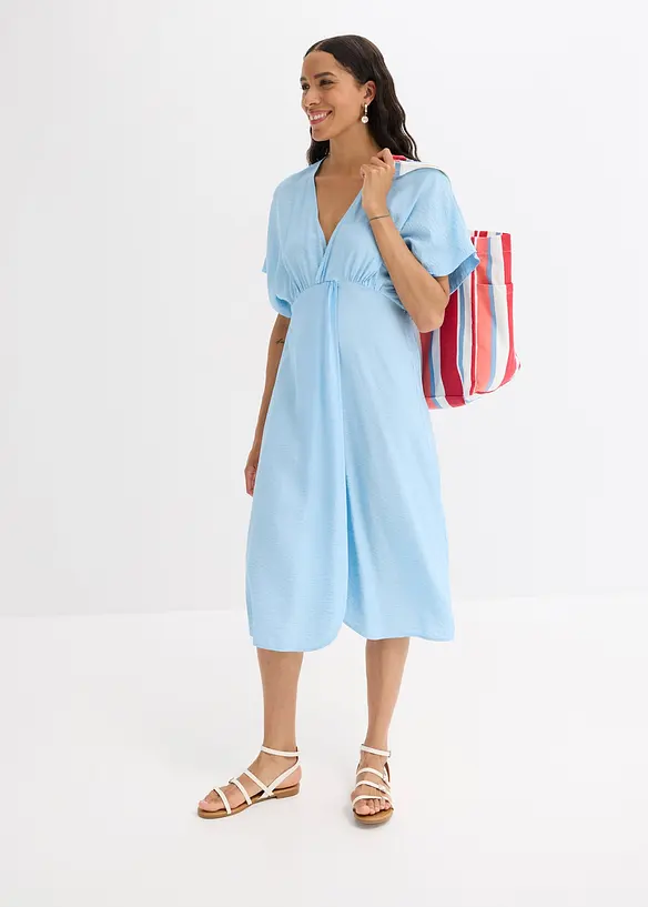 Robe-tunique en viscose froissée, bonprix