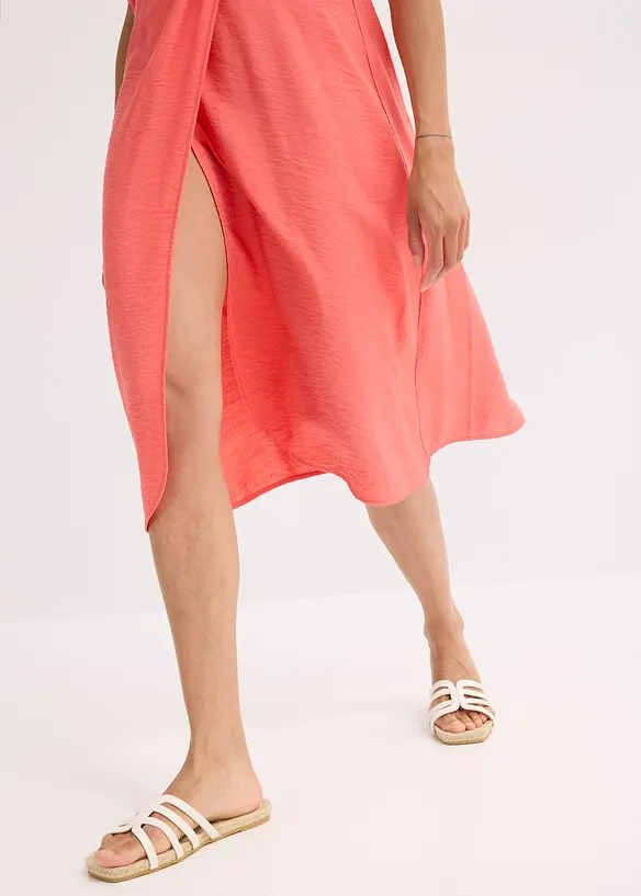 Robe-tunique en viscose froissée, bonprix