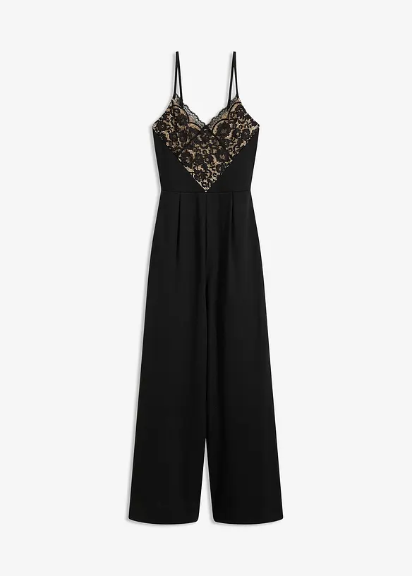 Combinaison en jersey avec dentelle, bonprix