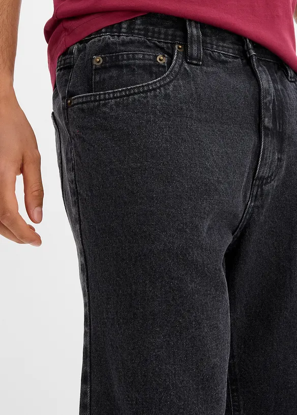 Bermuda classique en jean avec taille élastiquée, bonprix