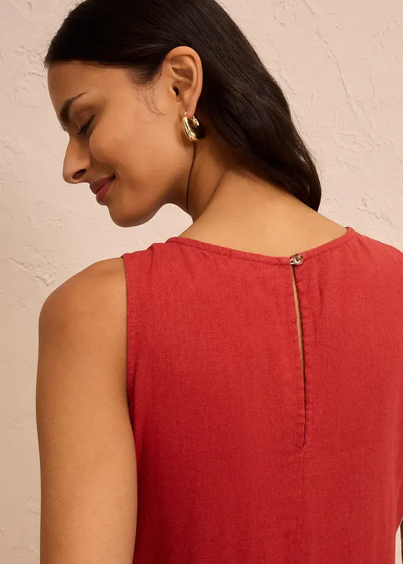 Maxikleid aus leichtem Leinen-Viskose-Mix, bonprix
