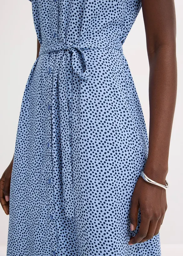 Robe-chemise à pois, bonprix