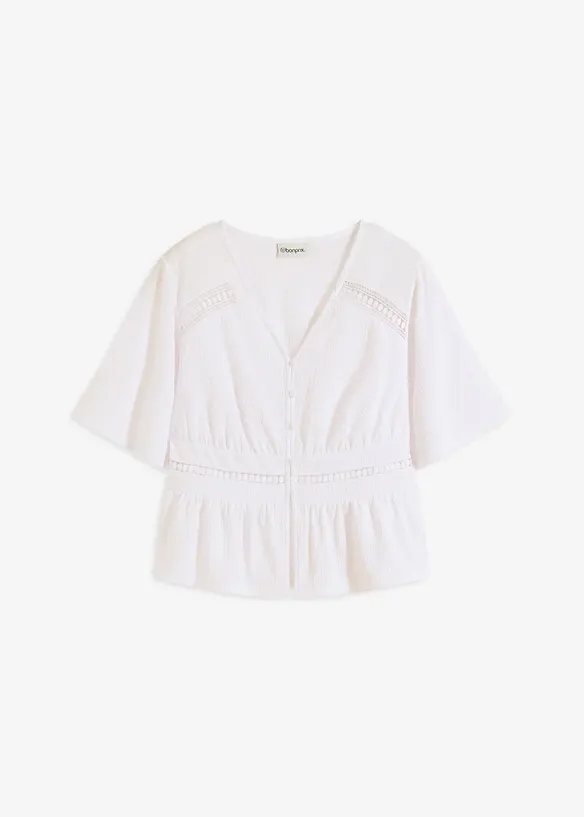 Tunika-Shirt mit Spitze, bonprix