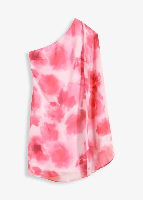 One-Shoulder-Kleid aus feinem Chiffon, bonprix