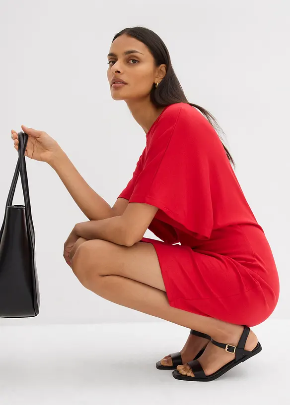 Shirtkleid aus softem Punto di Roma, bonprix