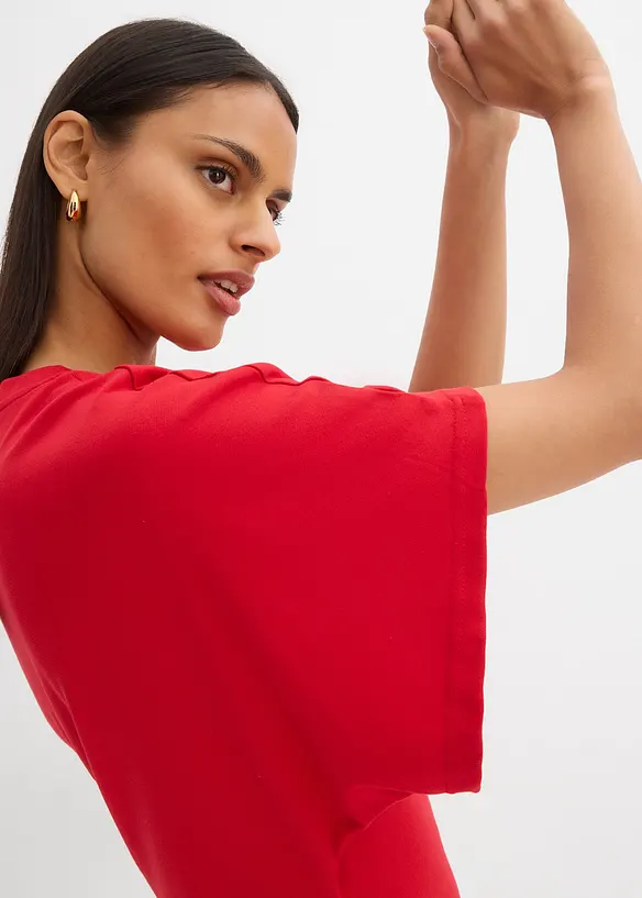 Shirtkleid aus softem Punto di Roma, bonprix