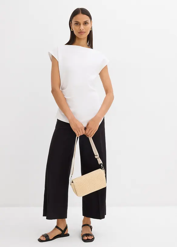 Top à base asymétrique en matière néoprène confortable, bonprix