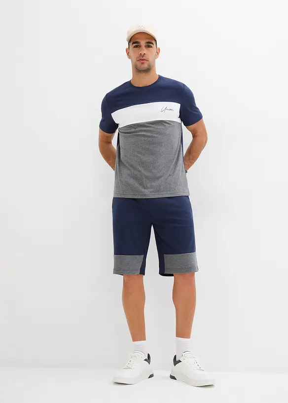 T-shirt et bermuda en molleton (ens. 2 pces), bonprix