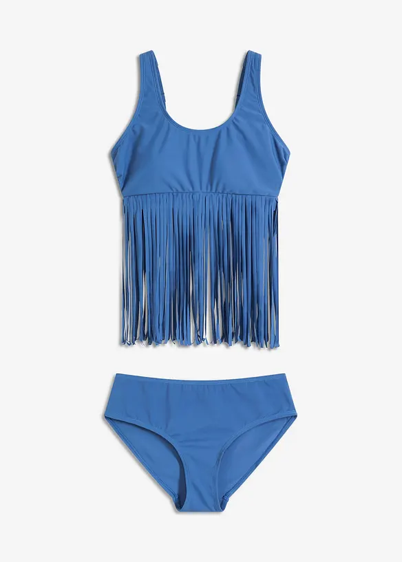 Tankini (ens. 2 pces) à franges, bonprix