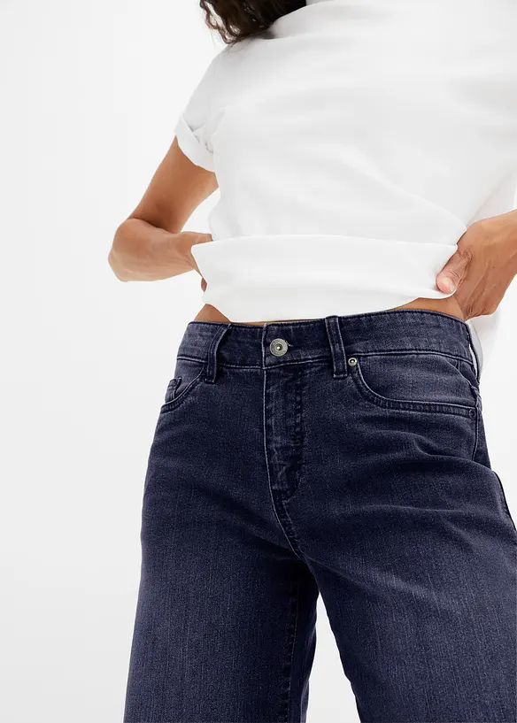 Jean large taille mi-haute, extensible, bonprix