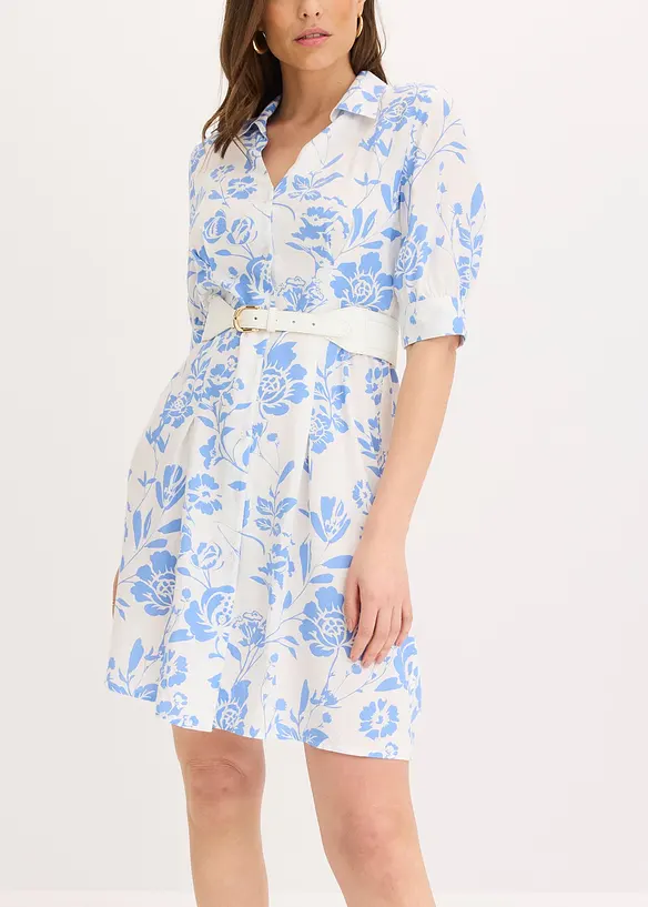 Robe-chemise en viscose fluide, bonprix