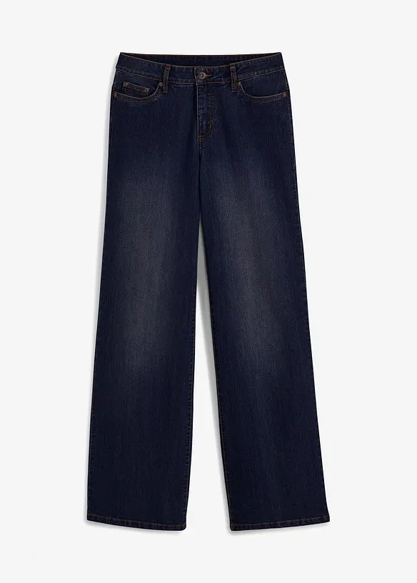 Jean large taille mi-haute, extensible, bonprix
