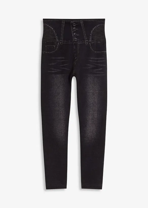 Legging sculptant sans coutures imitation jean, effet sculptant fort, bonprix