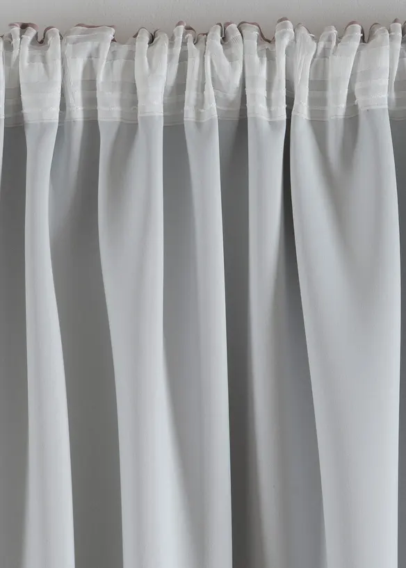 Abdunkelnder Vorhang mit Blätter Druck (1er Pack), bonprix
