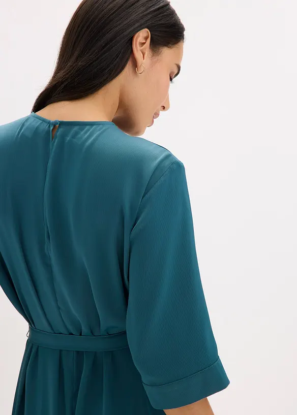Robe midi en satin brillant, bonprix