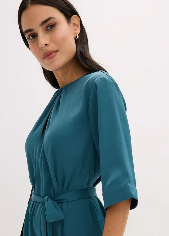 Robe midi en satin brillant, bonprix