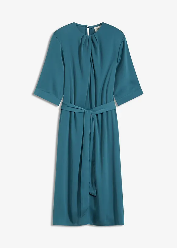 Robe midi en satin brillant, bonprix