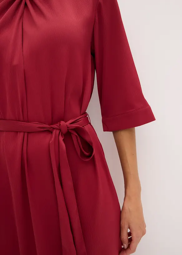 Midikleid aus glänzendem Satin, bonprix