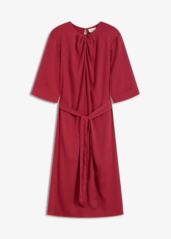 Midikleid aus glänzendem Satin, bonprix