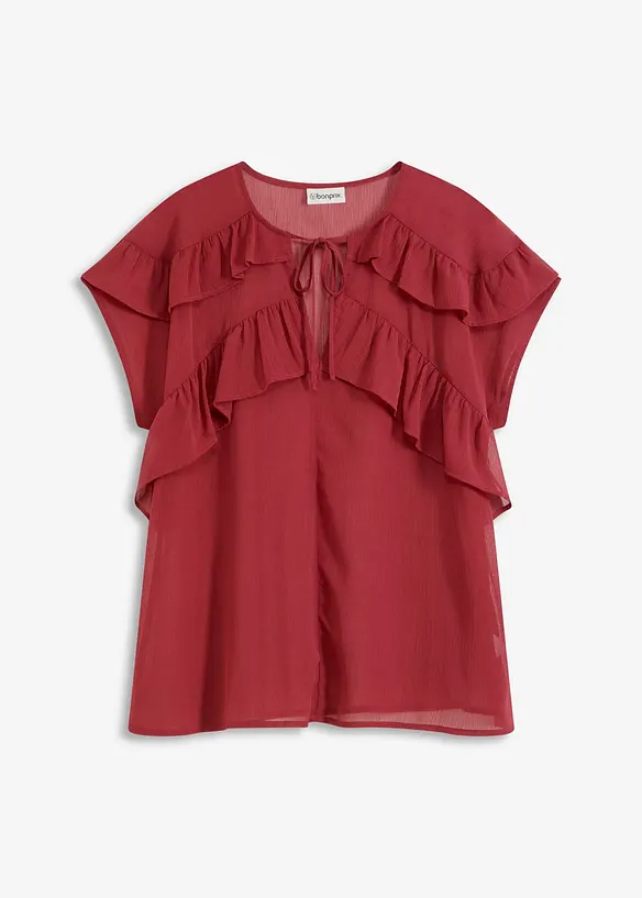 Chiffonbluse mit Volants, bonprix