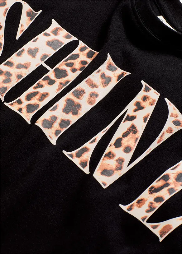 T-shirt court 100% coton, bonprix