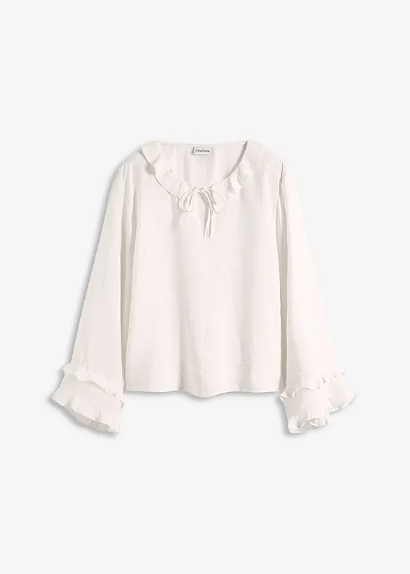 Blouse bohème en fine viscose mélangée, bonprix