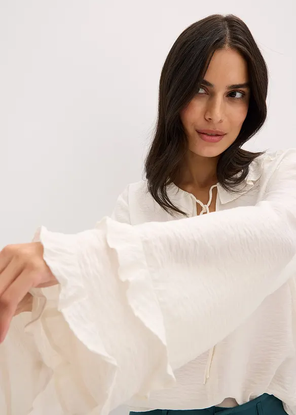 Blouse bohème en fine viscose mélangée, bonprix
