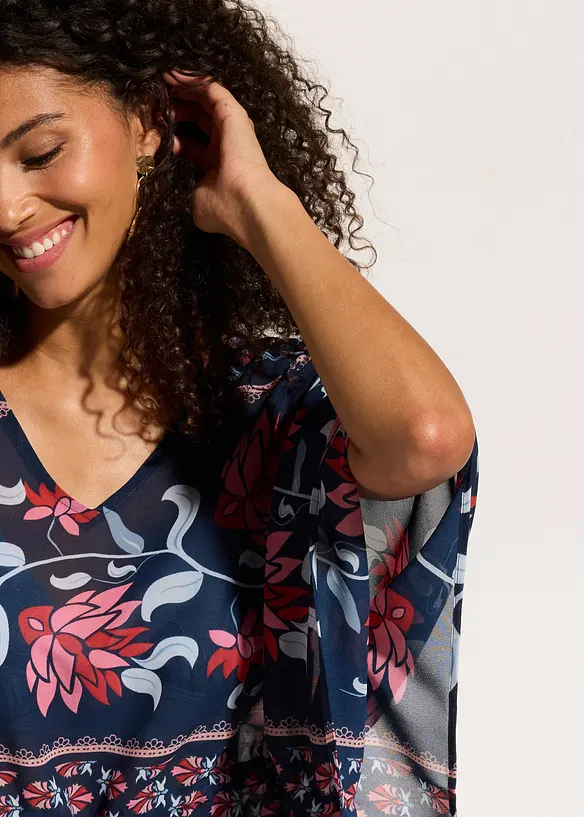 Strandtunika aus leichtem Chiffon, bonprix