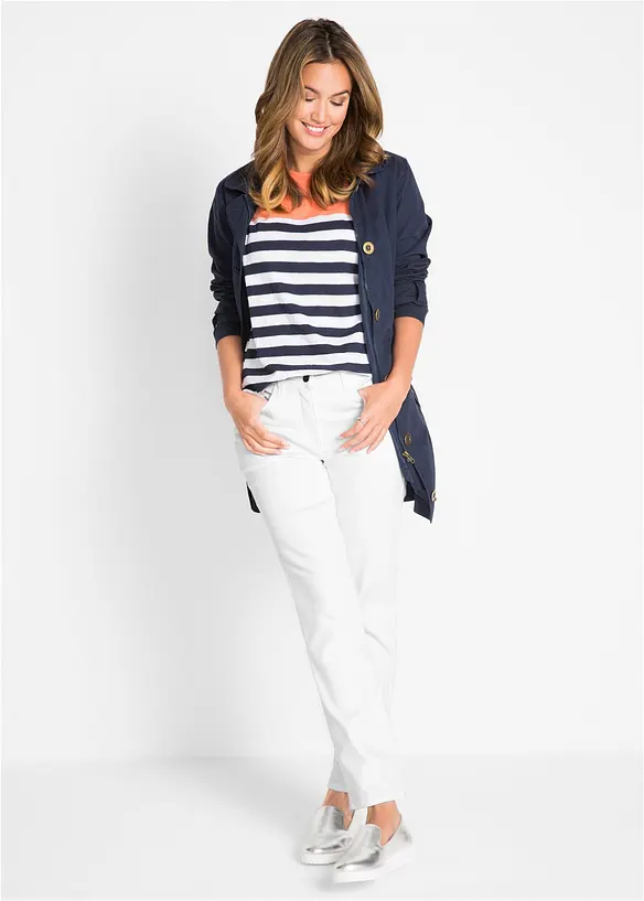 Stretchhose mit geradem Bein, Mid Waist, bonprix