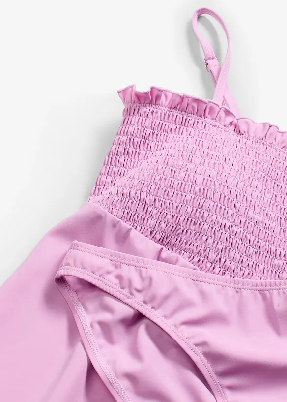 Tankini bandeau smocké (ens. 2 pces), bonprix