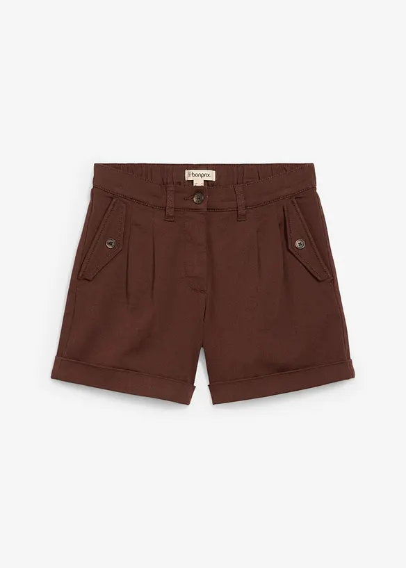 Short en twill, taille haute, bonprix