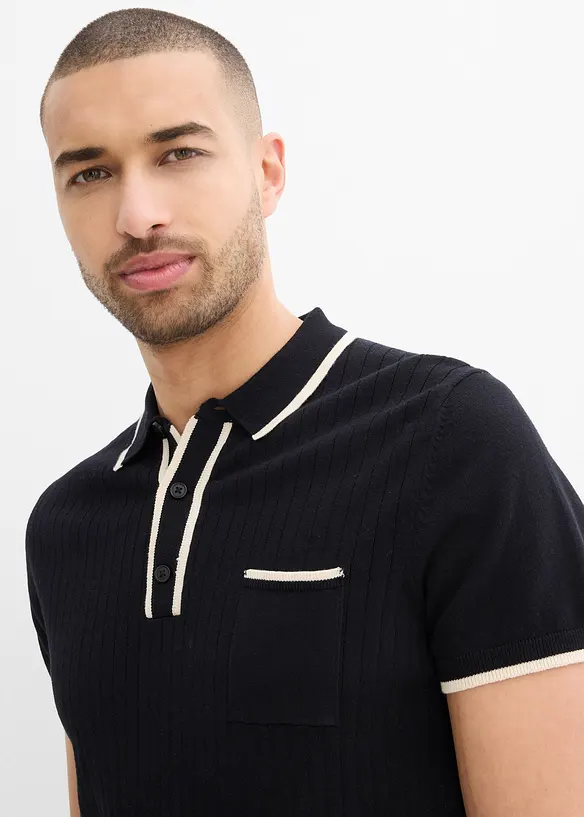 Polo à détails contrastants, bonprix