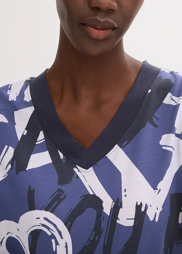 Long-Shirt mit Kurzarm, bonprix