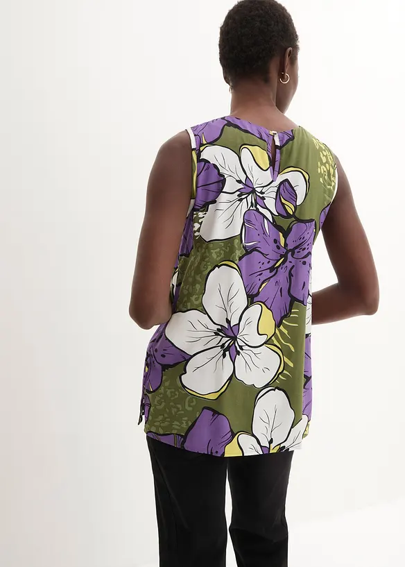 Blouse sans manches en viscose, bonprix