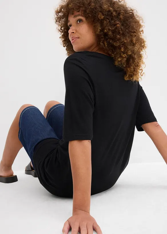 Longshirt aus softer Viskose, bonprix