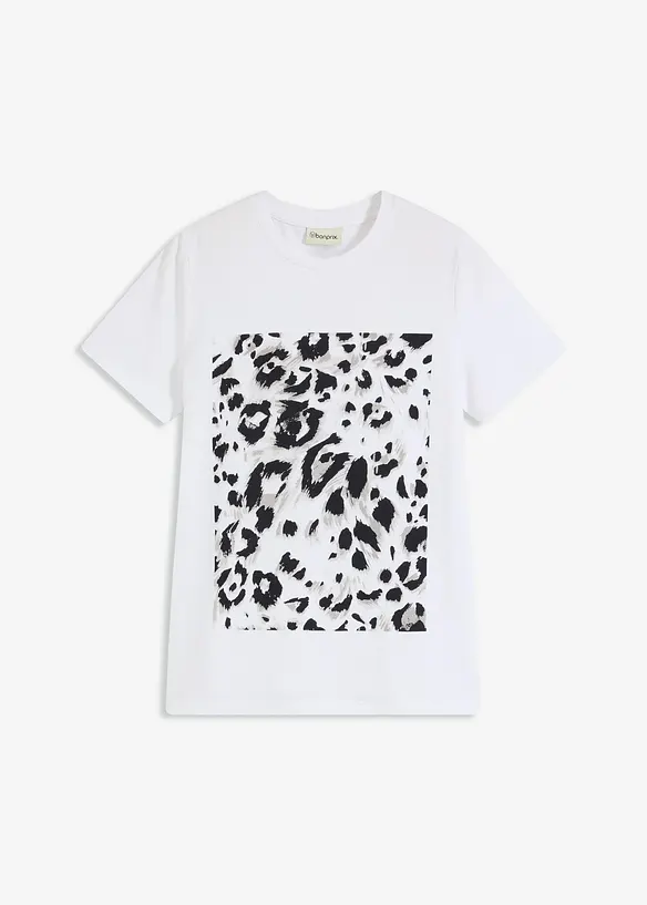 T-shirt à imprimé léopard, bonprix