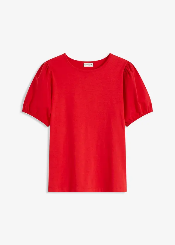 Jerseyshirt mit Ärmeln aus Baumwollpopeline, bonprix