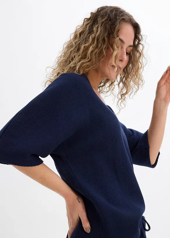 Strukturshirt aus reiner Baumwolle, bonprix