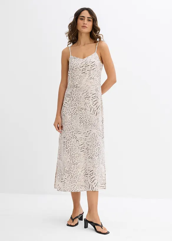 Trägerkleid aus fließender Viskose, bonprix
